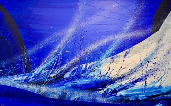 - Acrylic on Canvas, Painting by Annabel Menheneott, measuring 75 x 122 cm (H x W) framed at 80 x 126 cm £1995
